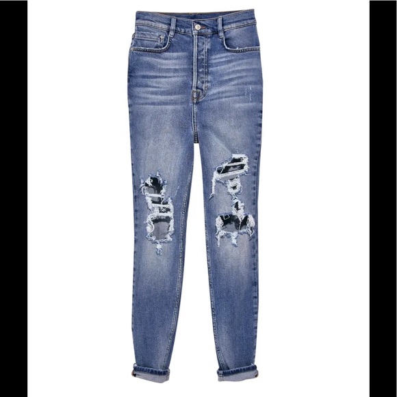 Free People Phoenix Ripped Skinny Jeans Women's Denim Size 26 - Picture 9 of 14